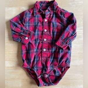 OSHKOSH Button Onesie